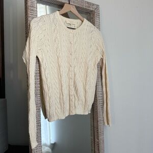 Sezane Ruben Cardigan in Cream